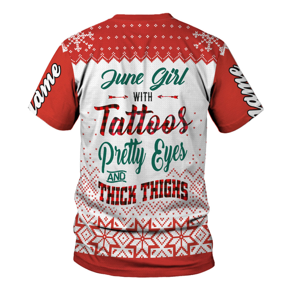 CustomsPig Personalized Tops June Girl All Over Printed