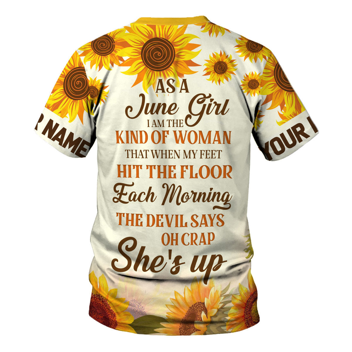 CustomsPig Personalized Tops June Girl All Over Printed