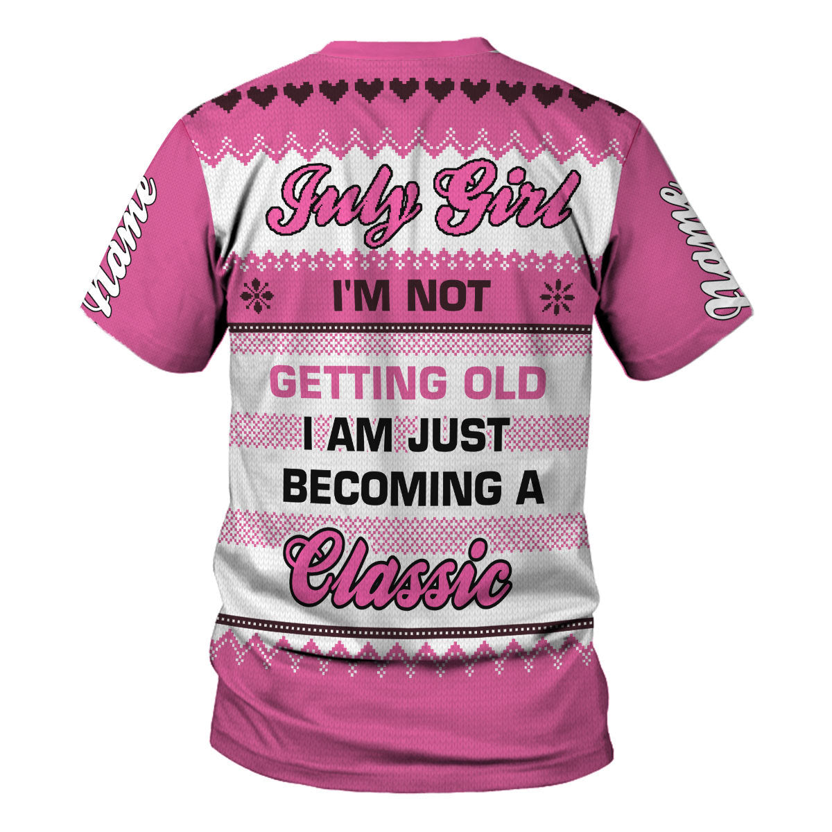 CustomsPig Personalized T-shirt July Girl All Over Printed