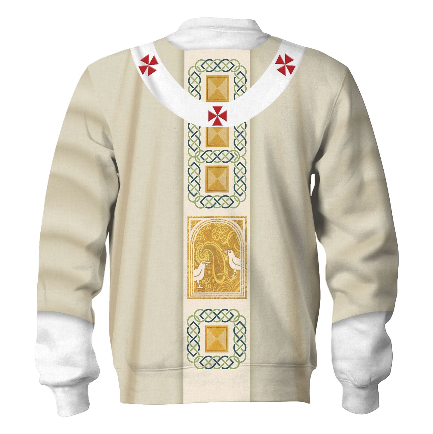 Tracksuit Tops Pullover Sweatshirt Pope Francis in White Liturgical vestment 3D Apparel