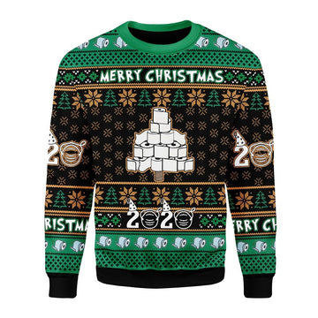 Gearhomies Christmas Unisex Sweater Quarantine Toilet Paper Tree Funny 3D Apparel