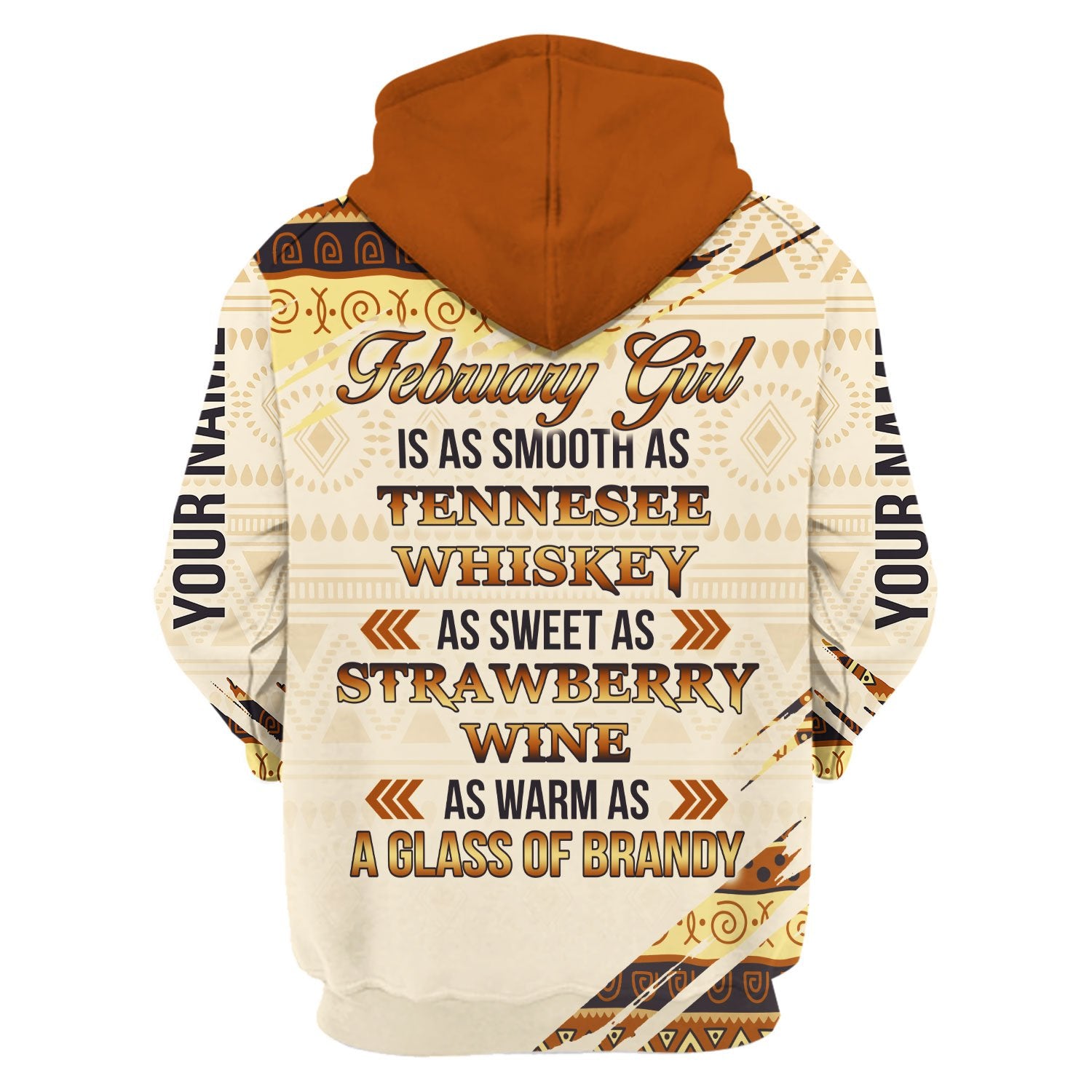 Personalized Tracksuit February Girl All Over Printed