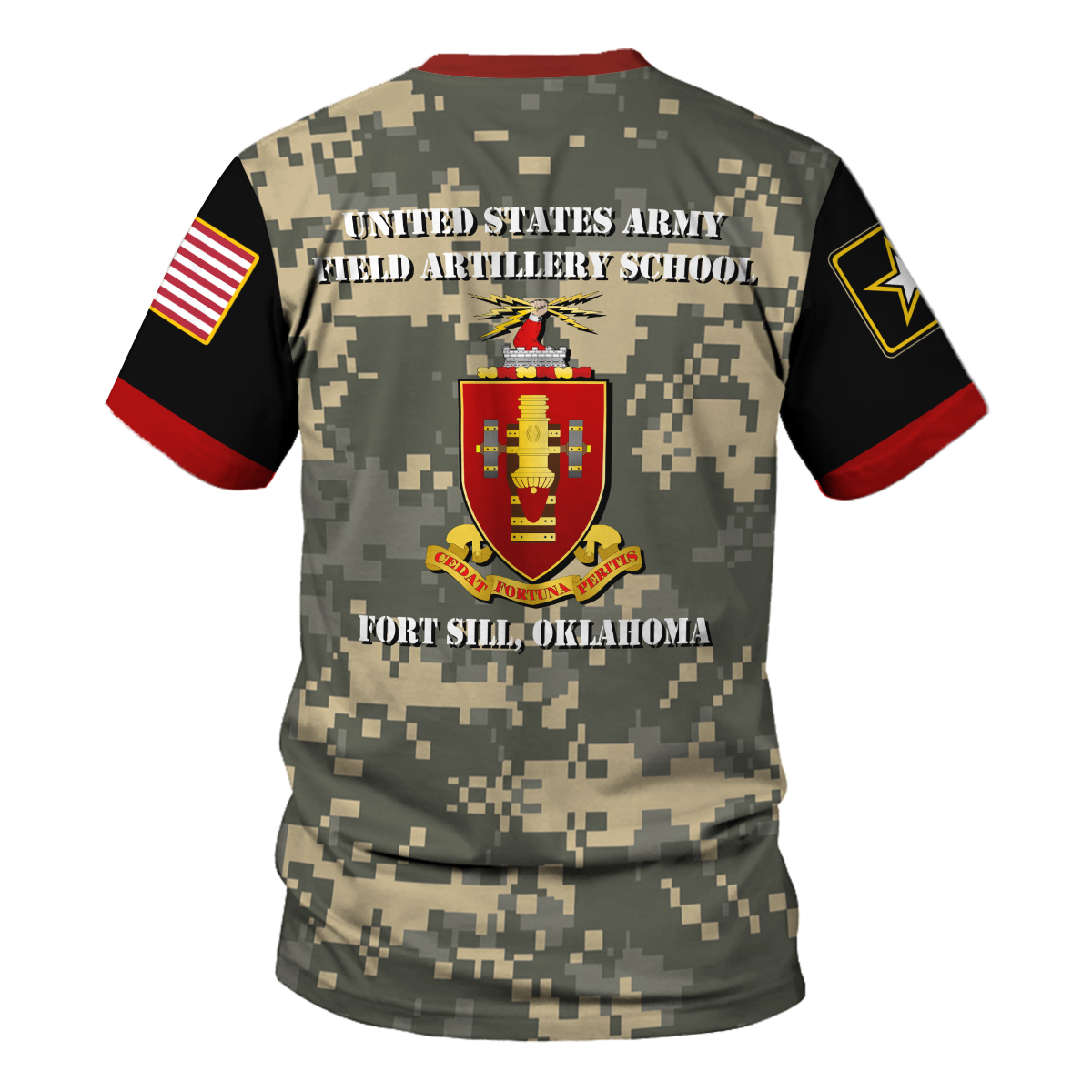 Customspig T-shirt US Army Bootcamp Navy Mil Army Field Artillery School Fort Sill Oklahoma Army 3D Apparel