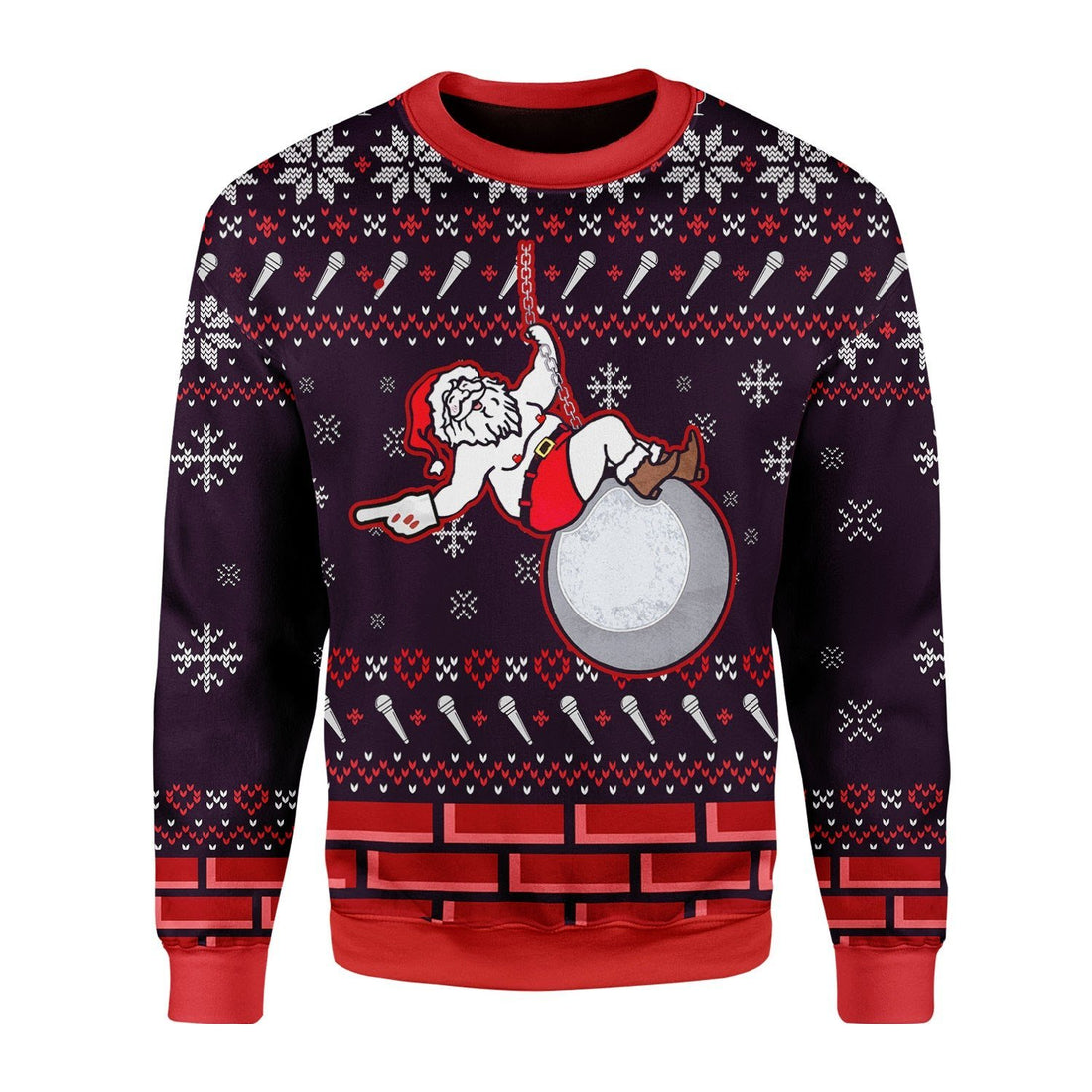 Gearhomies Christmas Unisex Sweater Miley Cyrus Ugly Christmas 3D Apparel