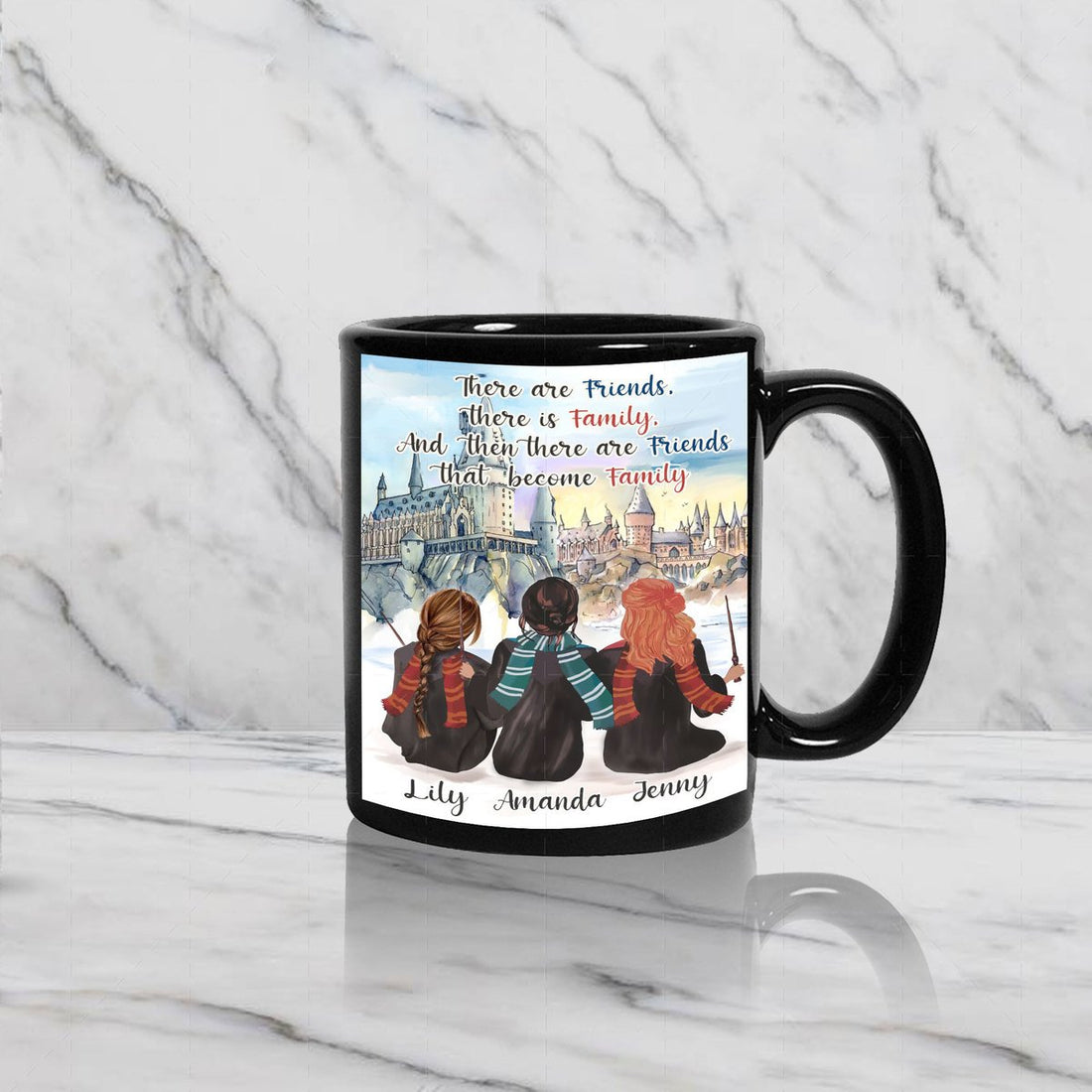 There Are Friends That Become Family Custom Name Mug