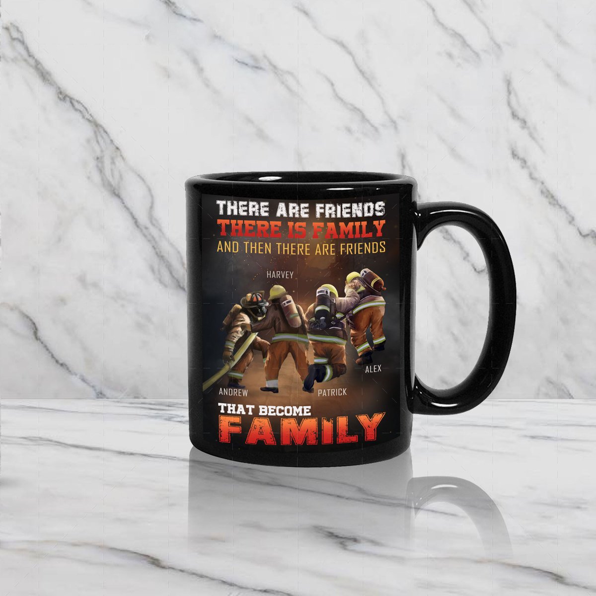 Customized Name Mug - There Are Friends, There Is Family, And Then There Are Friends That Become Family CS07