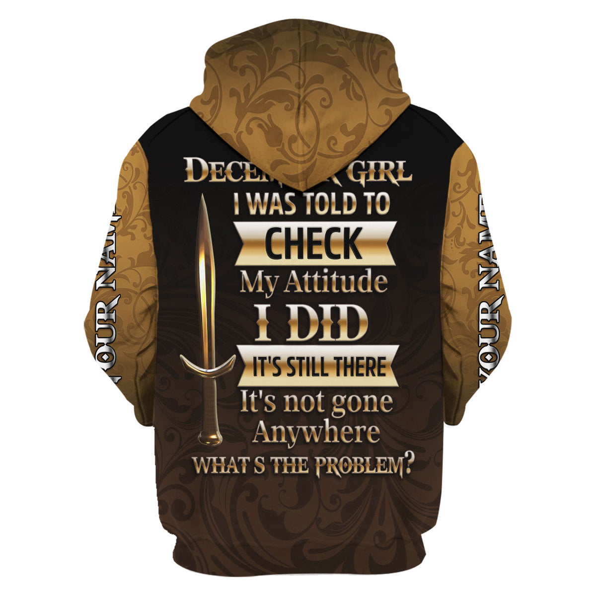 CustomsPig Personalized  Tops  I'm A December Girl All Over Printed