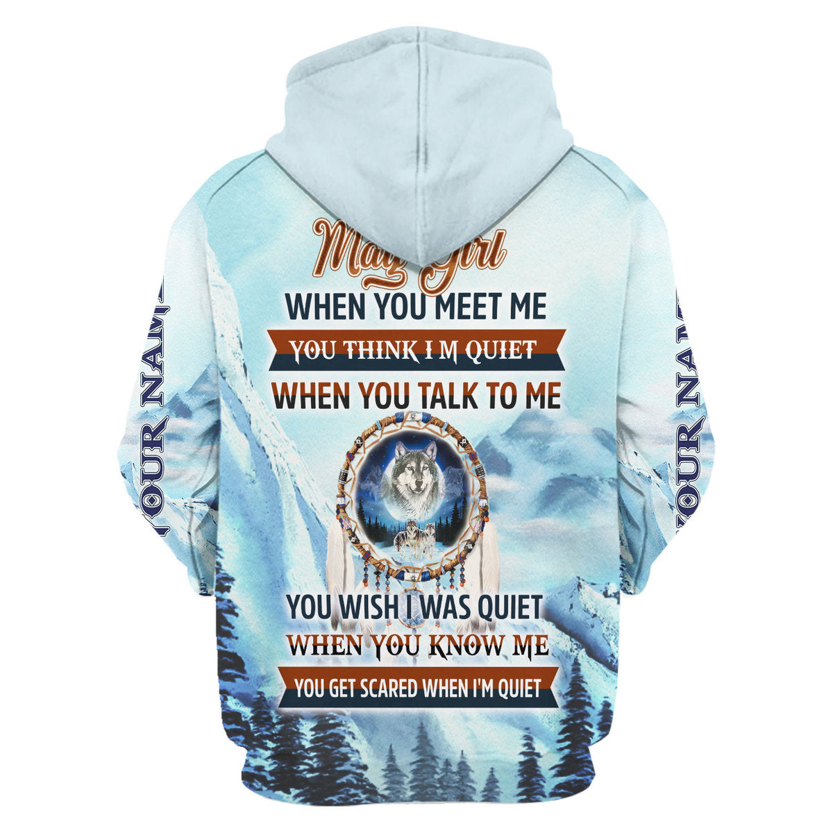 CustomsPig Personalized Tops I Am A May Girl All Over Printed