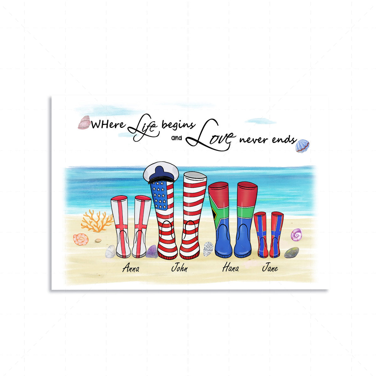 Customized Canvas Poster Wall Art Family Tree