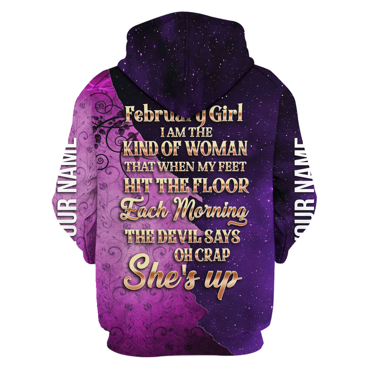 CustomsPig Personalized Tops As A February Girl All Over Printed