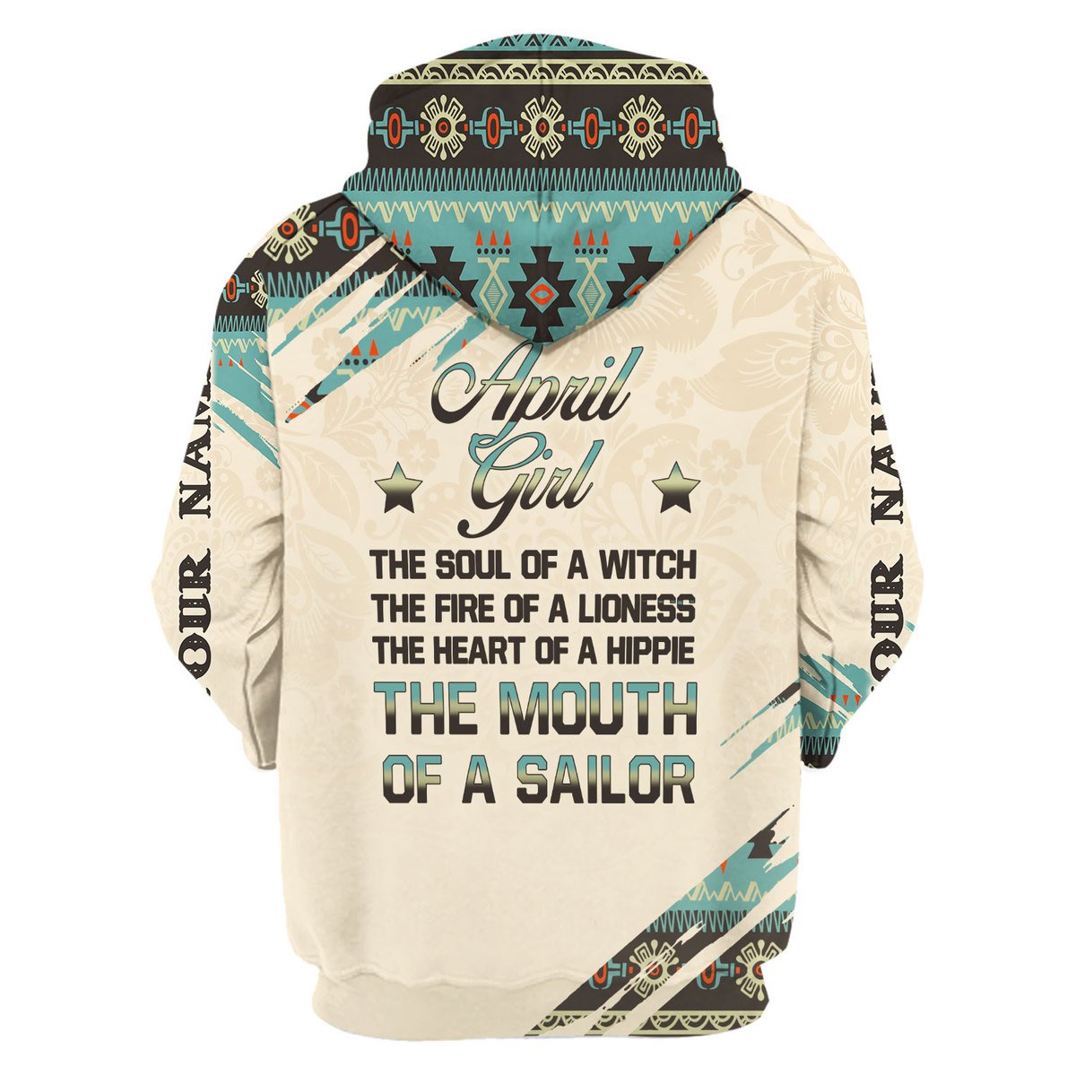 Personalized Tracksuit April Girl All Over Printed