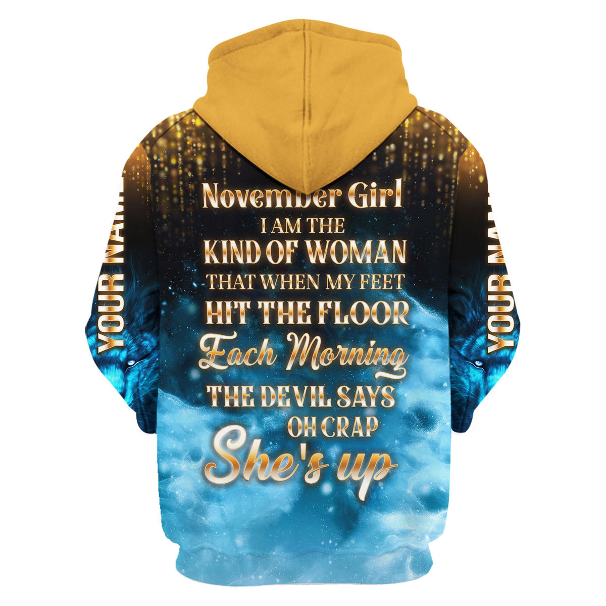 CustomsPig Personalized Zip Hoodie All Over Printed