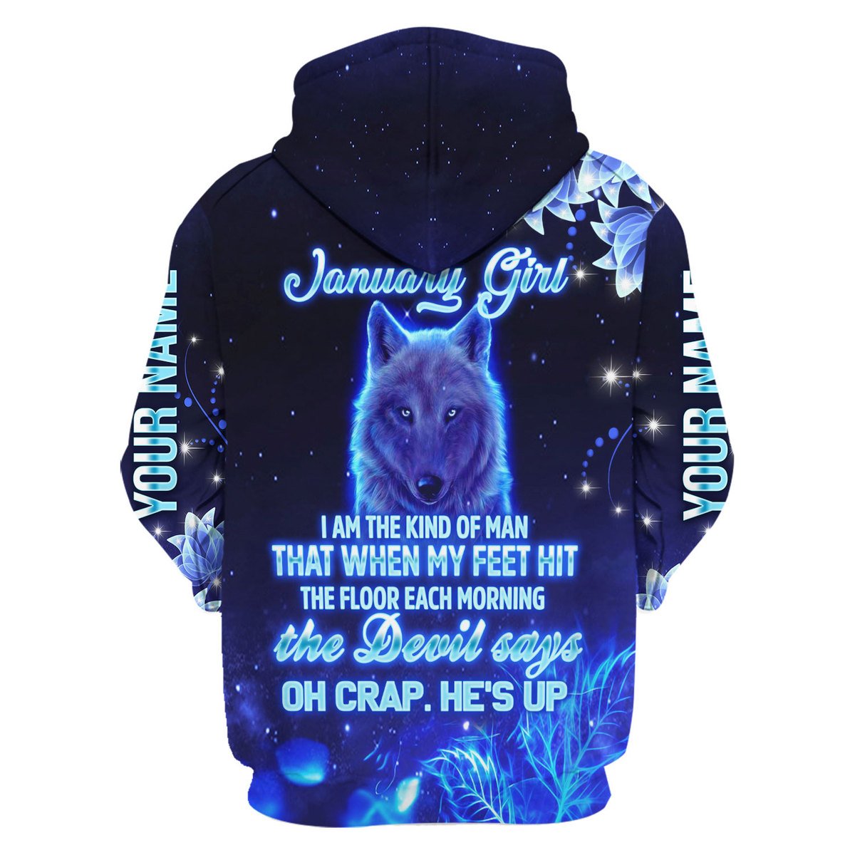 Personalized Tracksuit January Girl All Over Printed