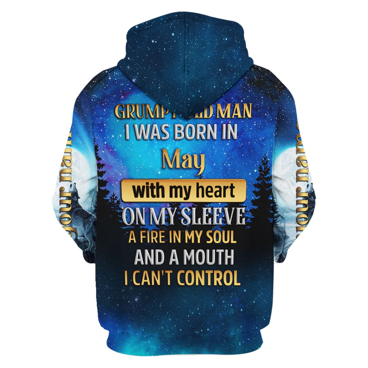Personalized Tracksuit I Was Born In May All Over Printed