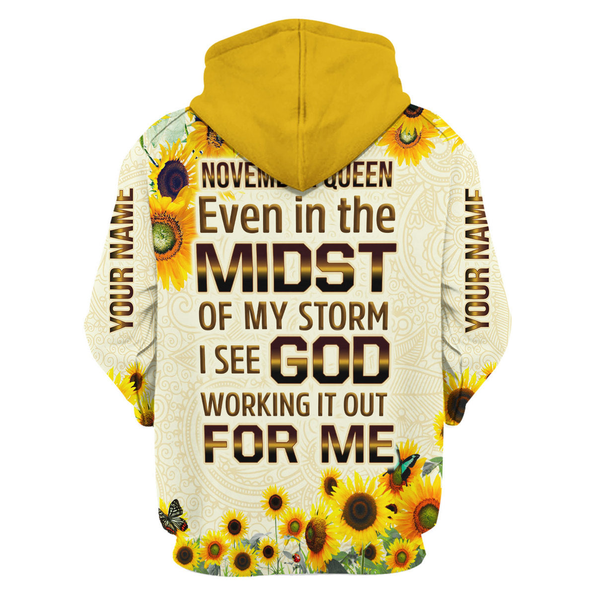 CustomsPig Personalized Tops November Queen All Over Printed