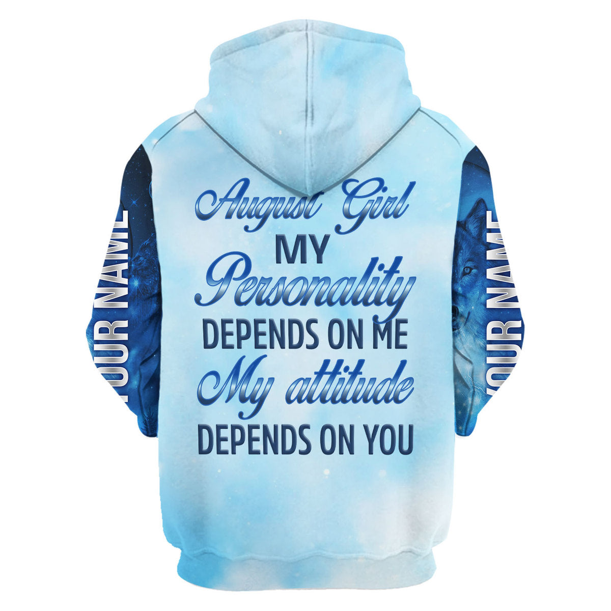 CustomsPig Personalized Tops August Girl All Over Printed