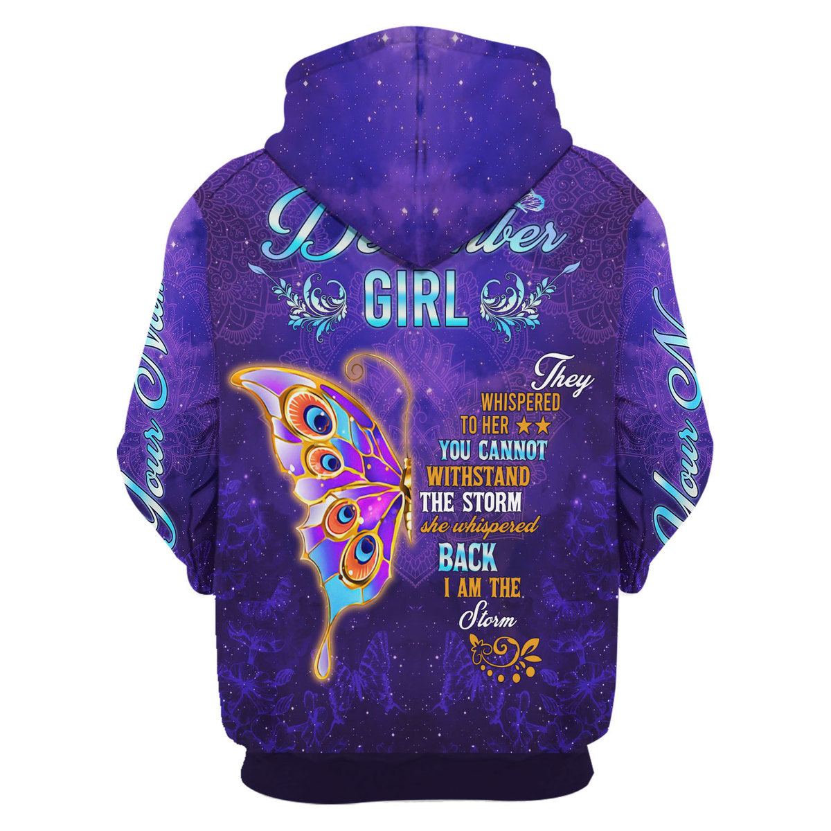 Personalized Tracksuit December Girl All Over Printed