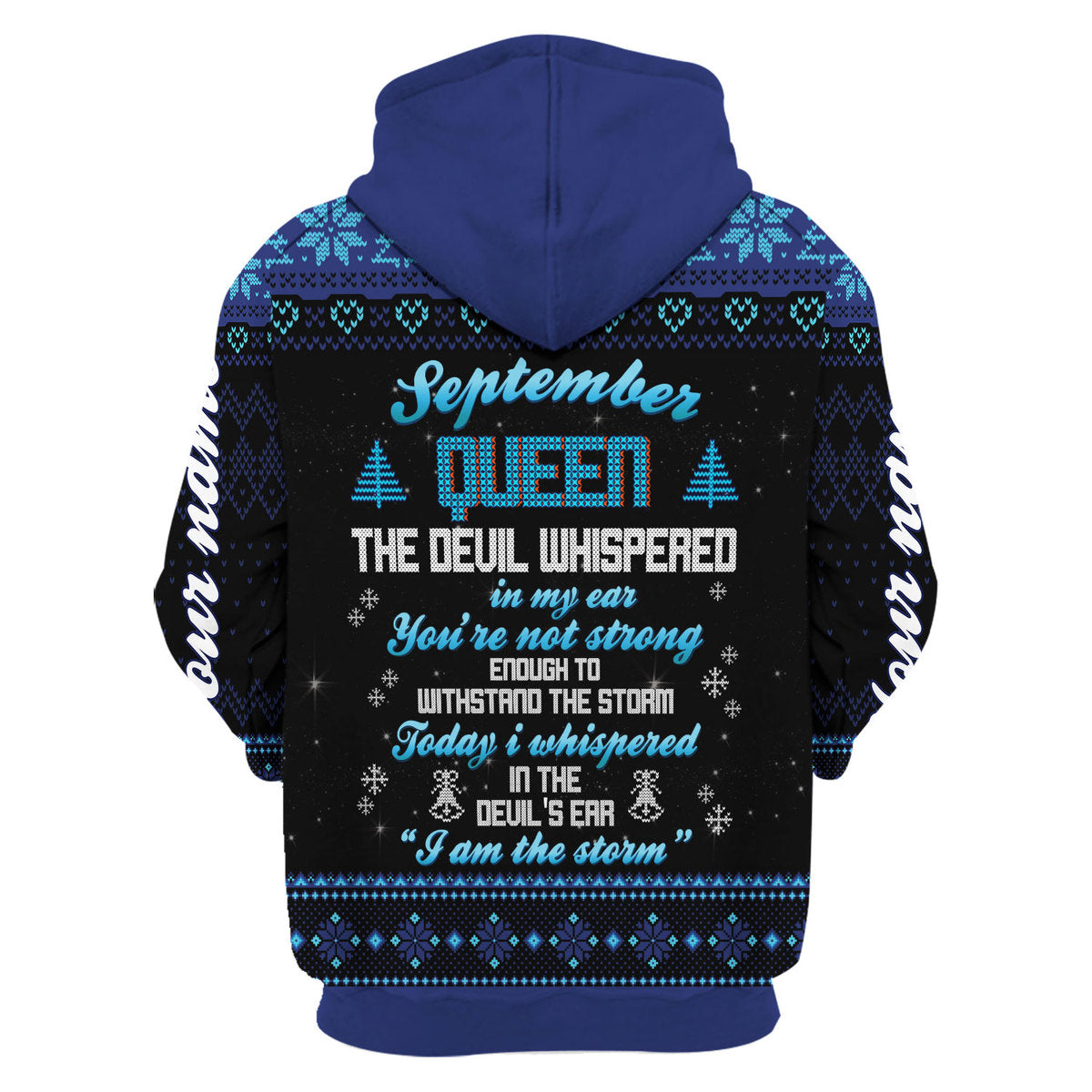 CustomsPig Personalized Tops September Girl I Am The Storm All Over Printed