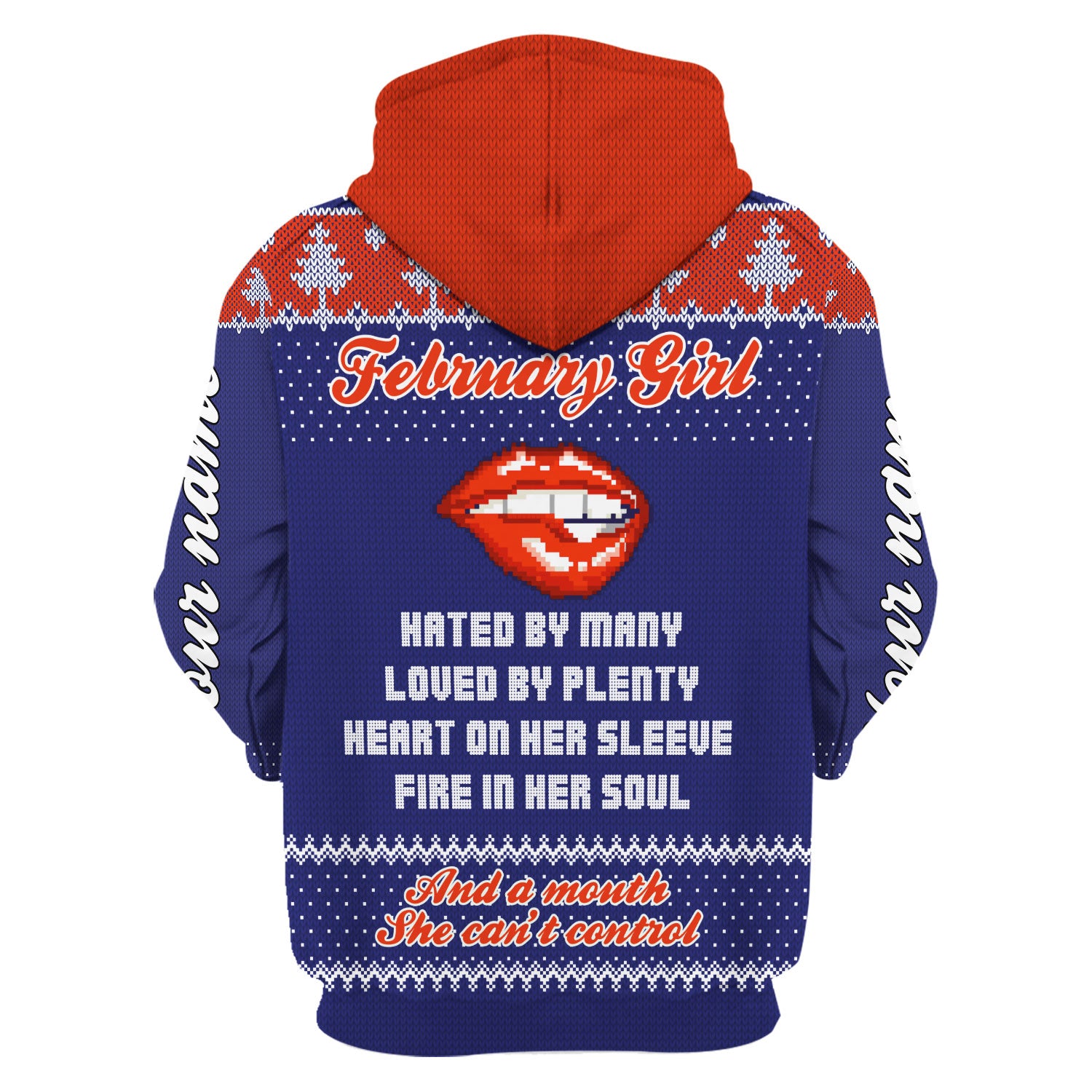 CustomsPig Personalized Tops February Girl All Over Printed