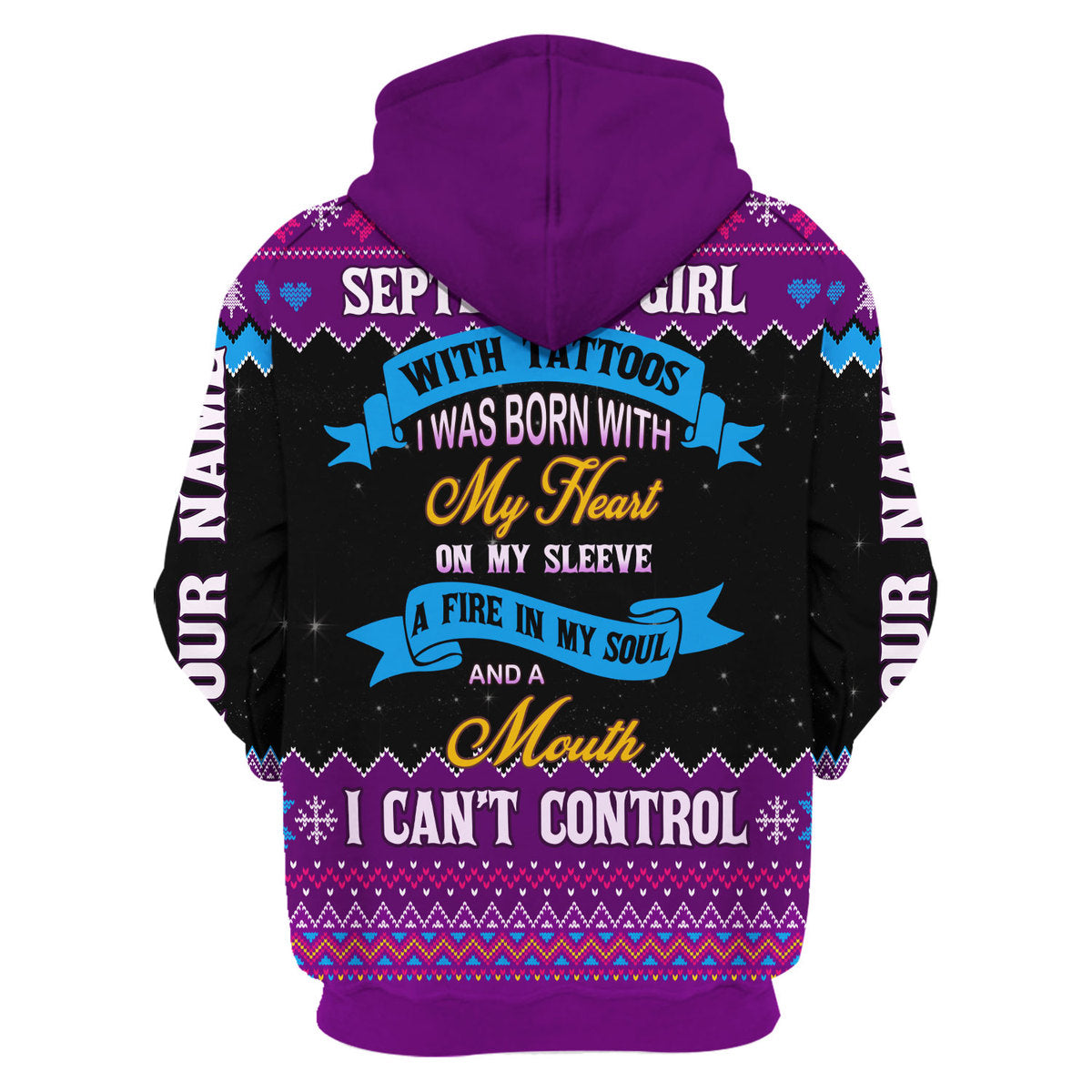 CustomsPig Personalized Tops September Girl All Over Printed