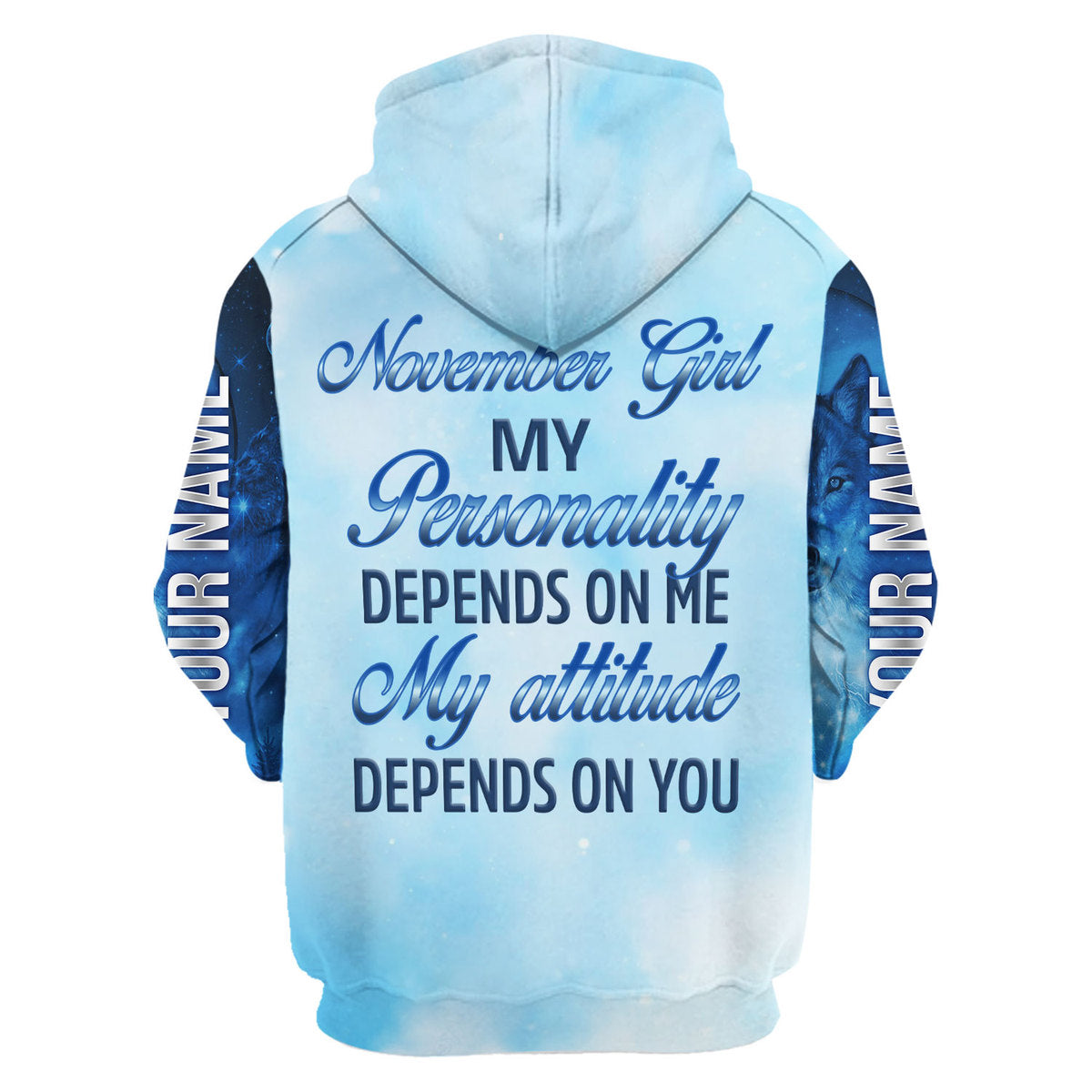 CustomsPig Personalized Tops November Girl All Over Printed