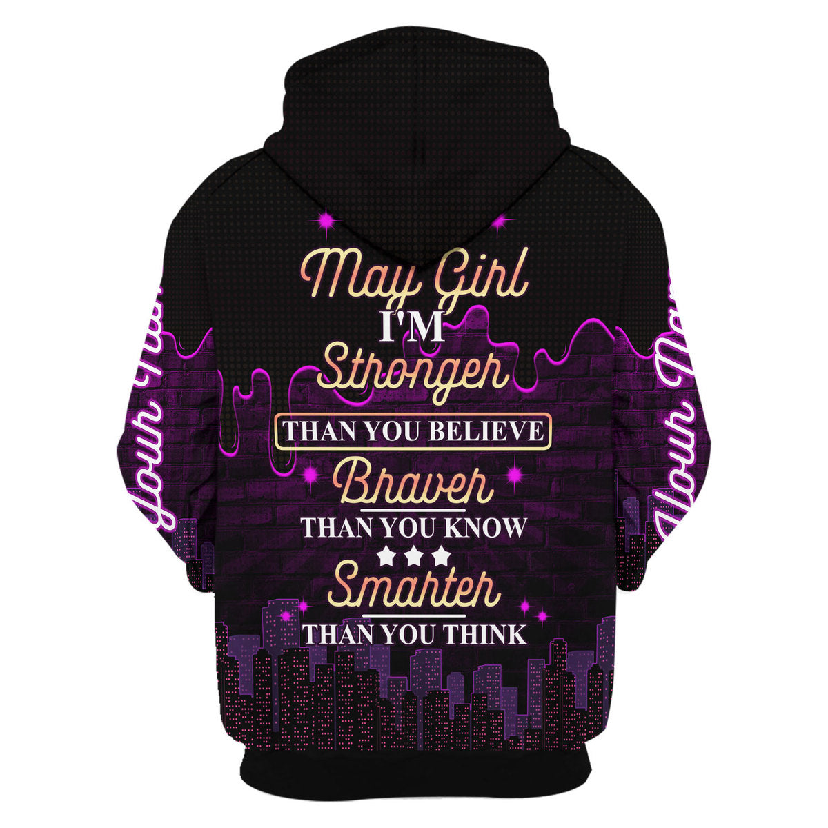 CustomsPig Personalized Hoodie I'm A May Girl All Over Printed