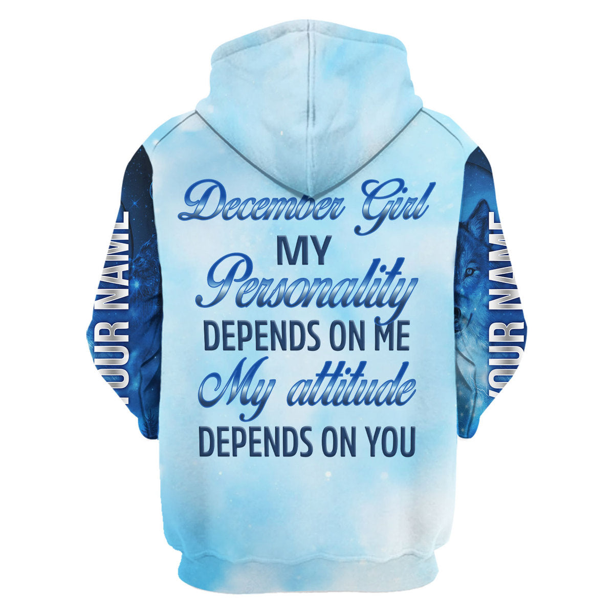 Personalized Tracksuit December Girl All Over Printed