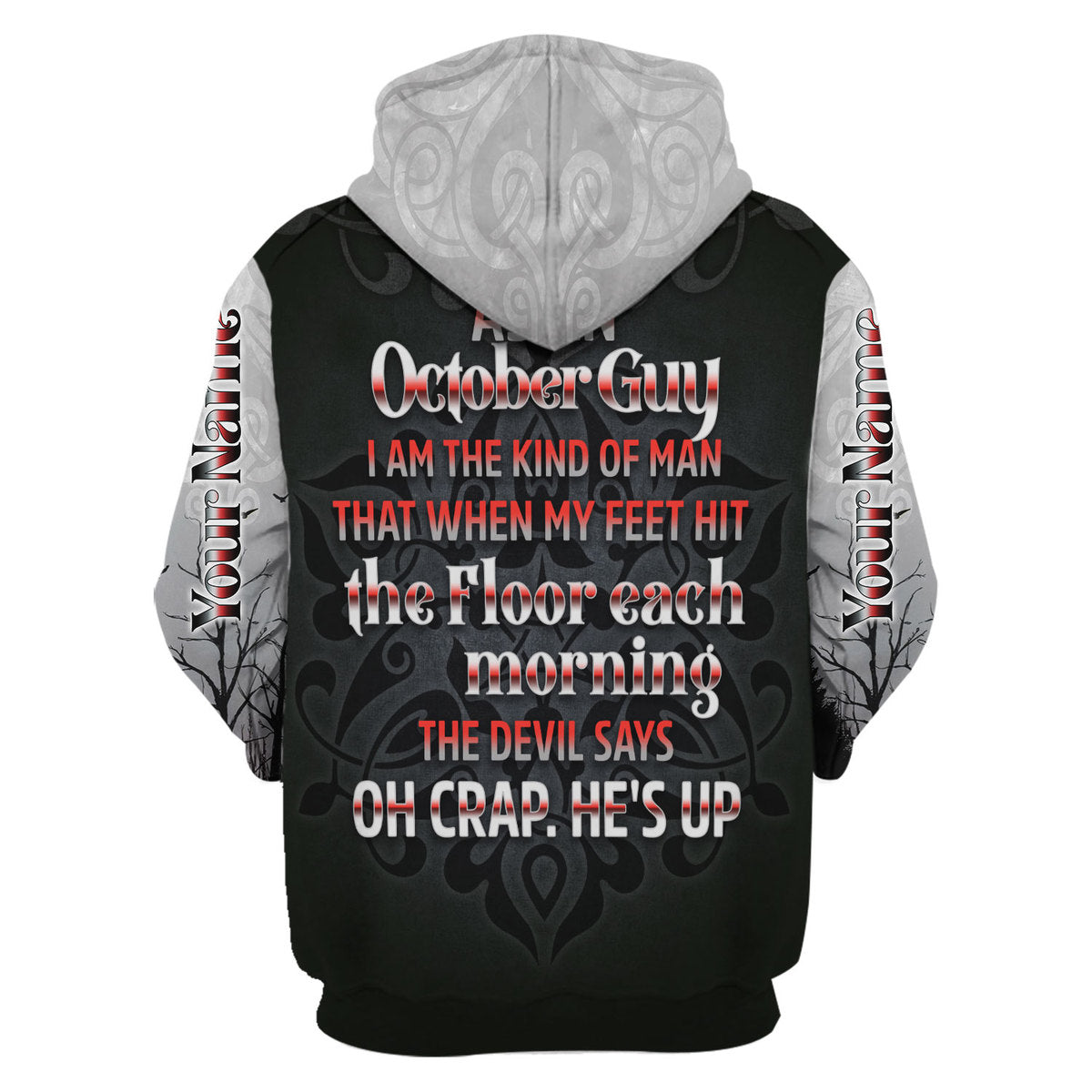 CustomsPig Personalized Hoodie October Guy All Over Printed