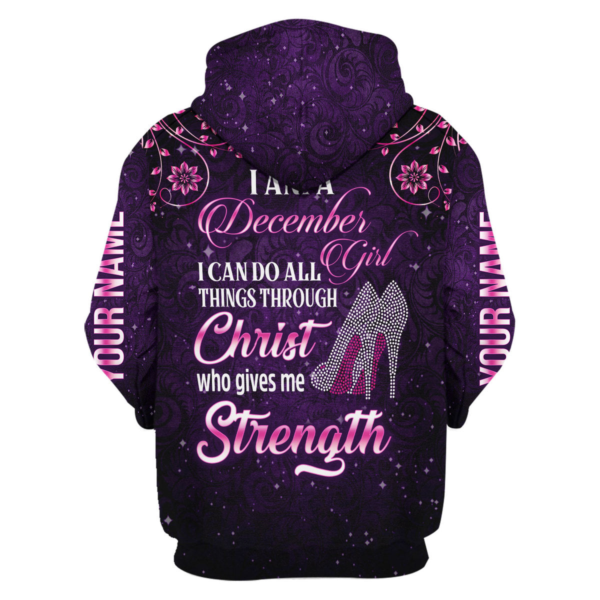 CustomsPig Personalized  Tops  I Am A December Girl All Over Printed