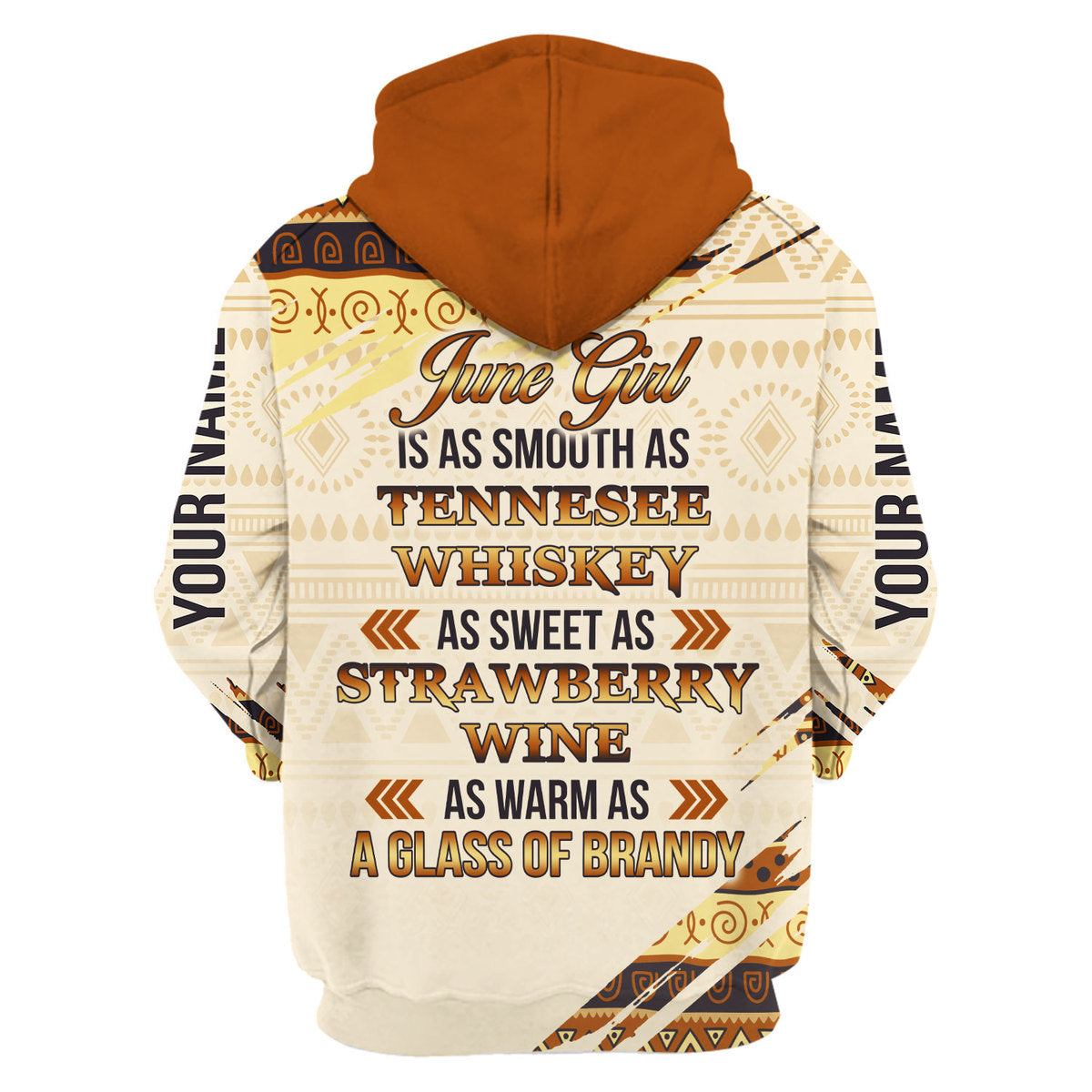 CustomsPig Personalized Zip Hoodie June Girl All Over Printed