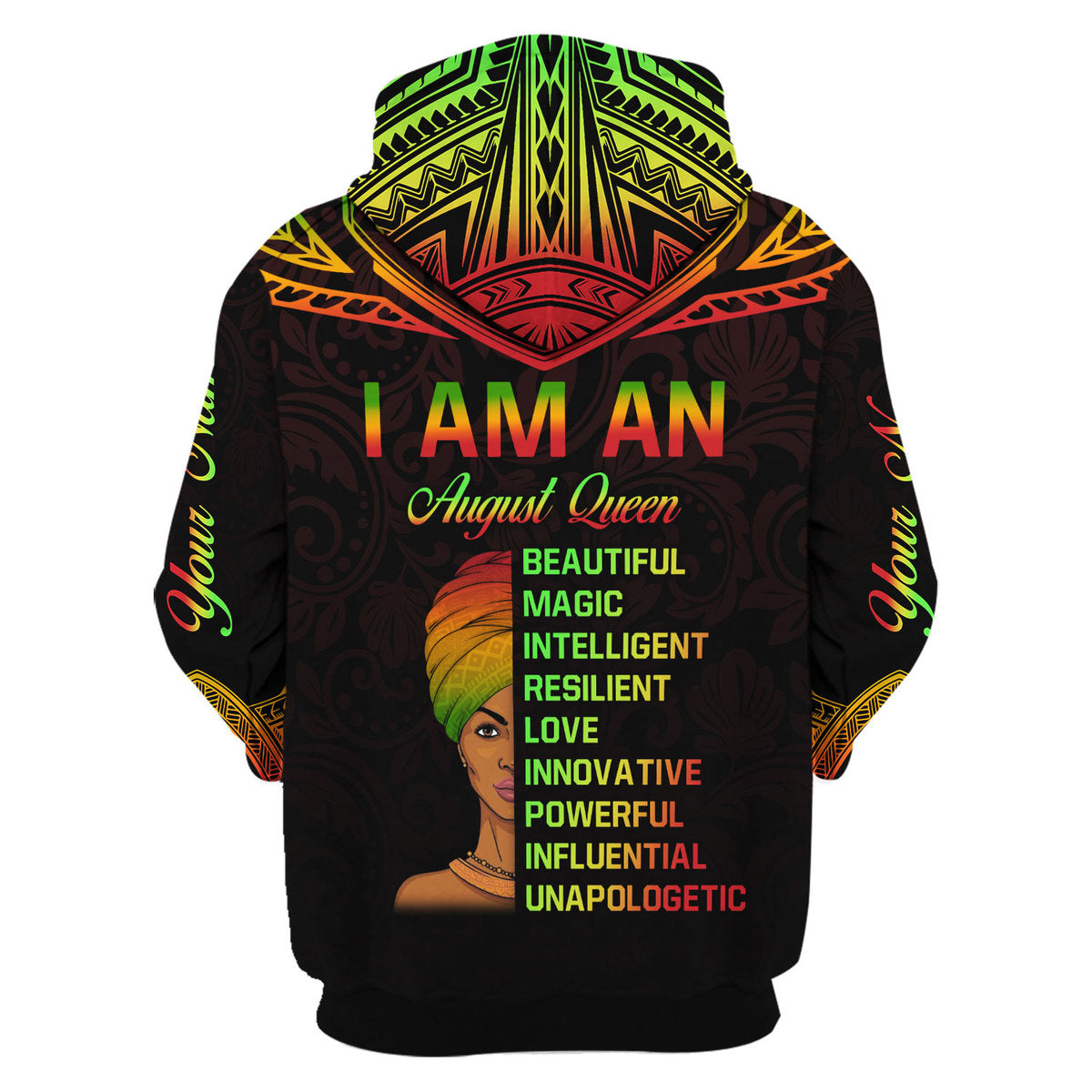 CustomsPig Personalized Tops August Queen All Over Printed