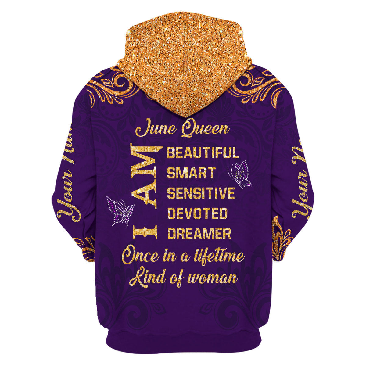 CustomsPig Personalized Tops June Queen All Over Printed