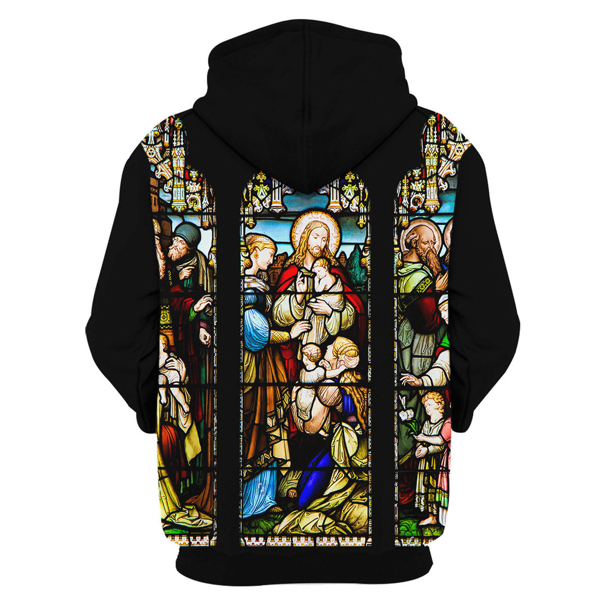 Tracksuit Tops Pullover Sweatshirt Jesus Is Lord Stained Glass 3D Apparel