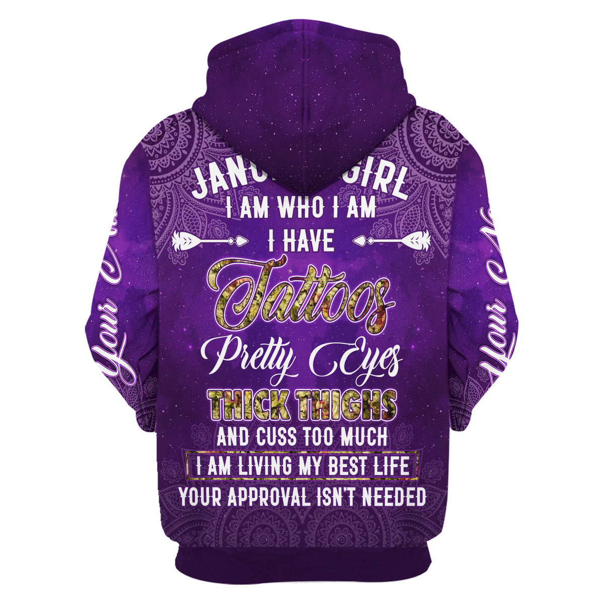 CustomsPig Personalized Tops January Girl I Have Tattoos All Over Printed