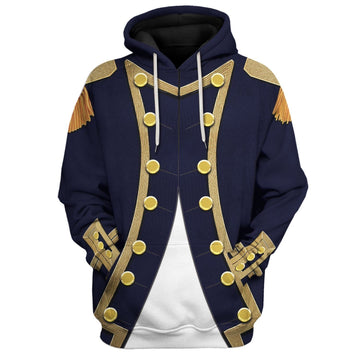 U.s. Navy 1776-1783 Hoodie / S Qm117