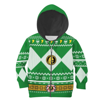 Gearhomies Kid Zip Hoodie Kid Green Mighty