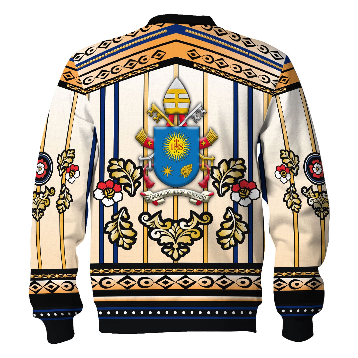 Tracksuit Tops Pullover Sweatshirt Pope Francis Stained Glass 3D Apparel