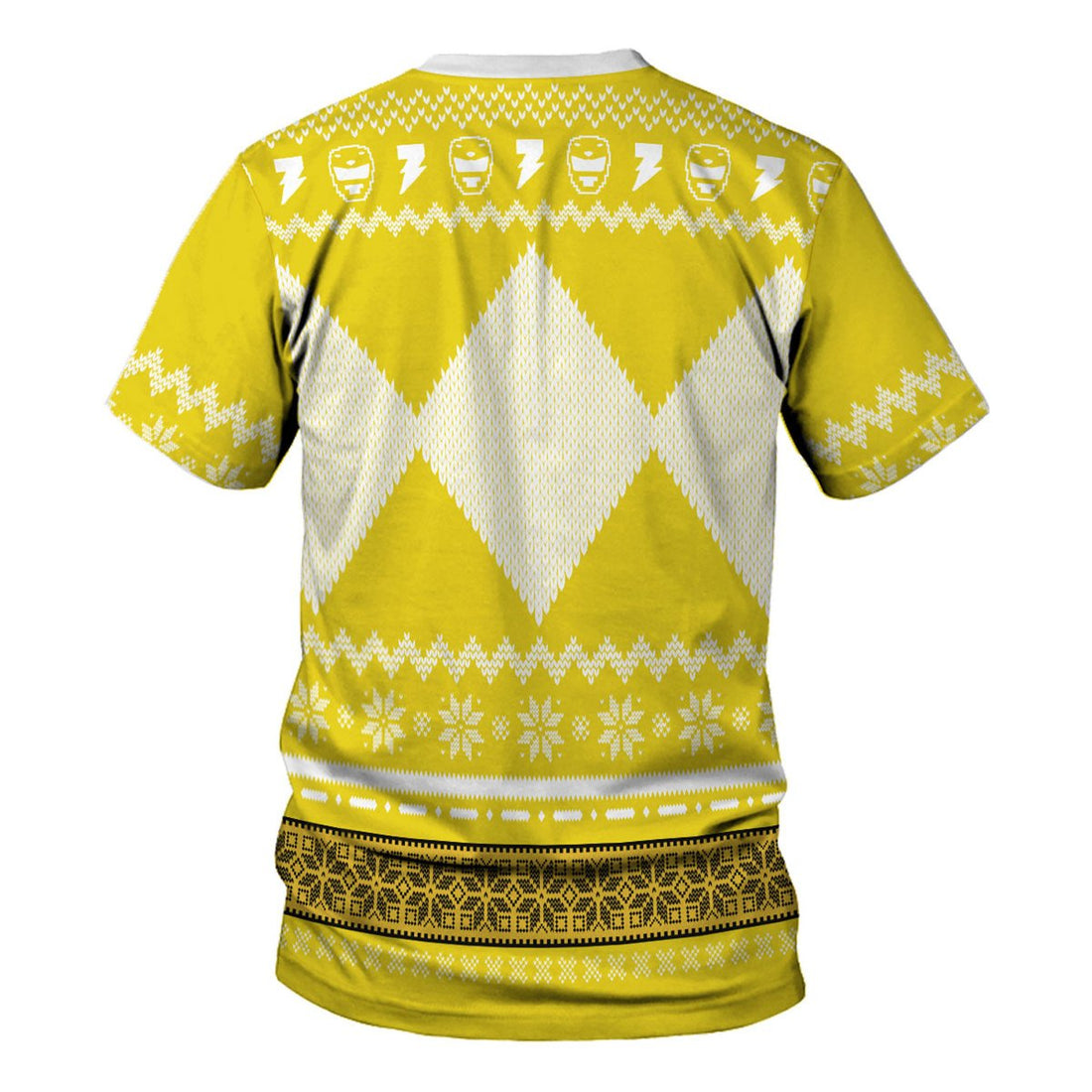 HumansBold Yellow Power Rangers T-Shirt