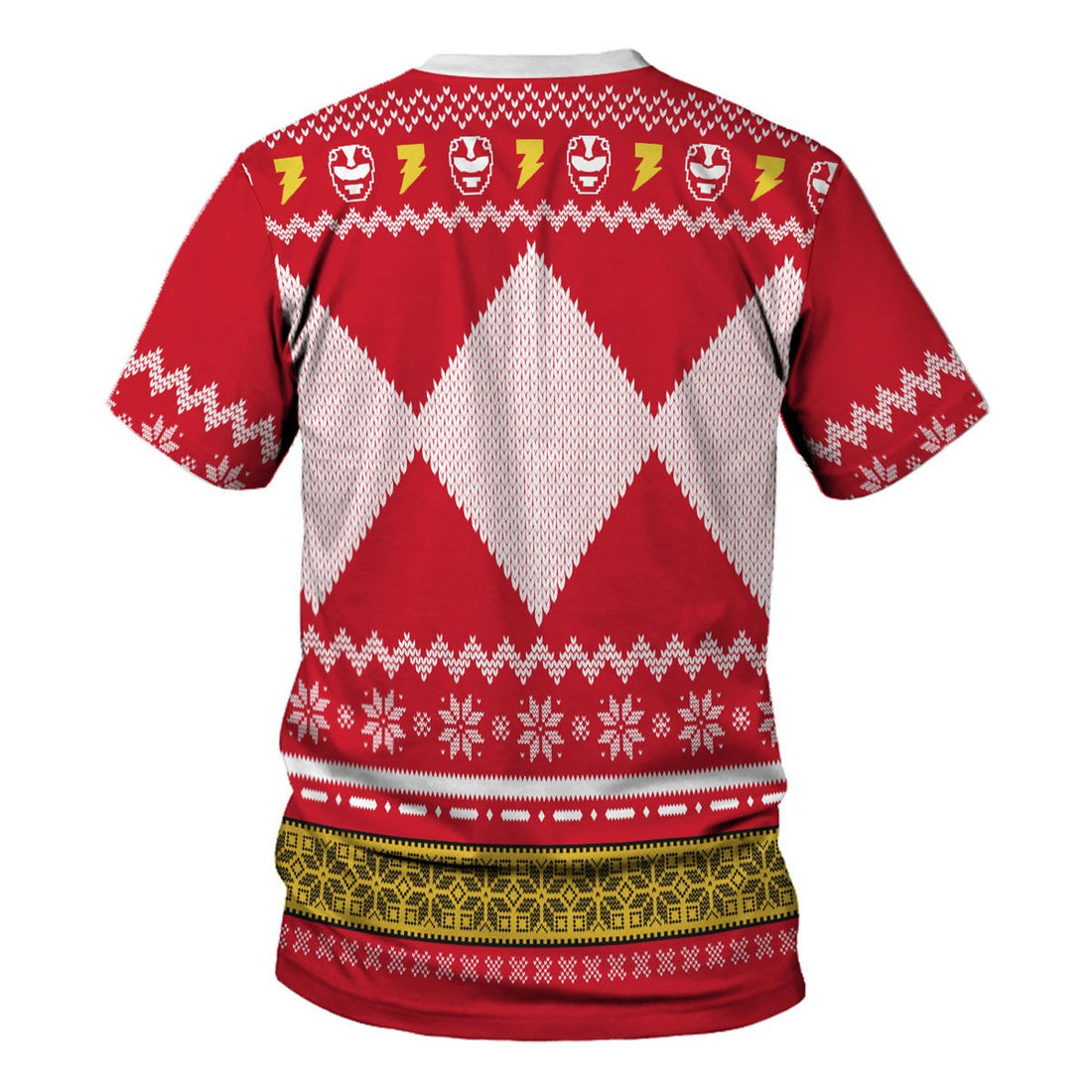HumansBold Red Power Rangers T-Shirt