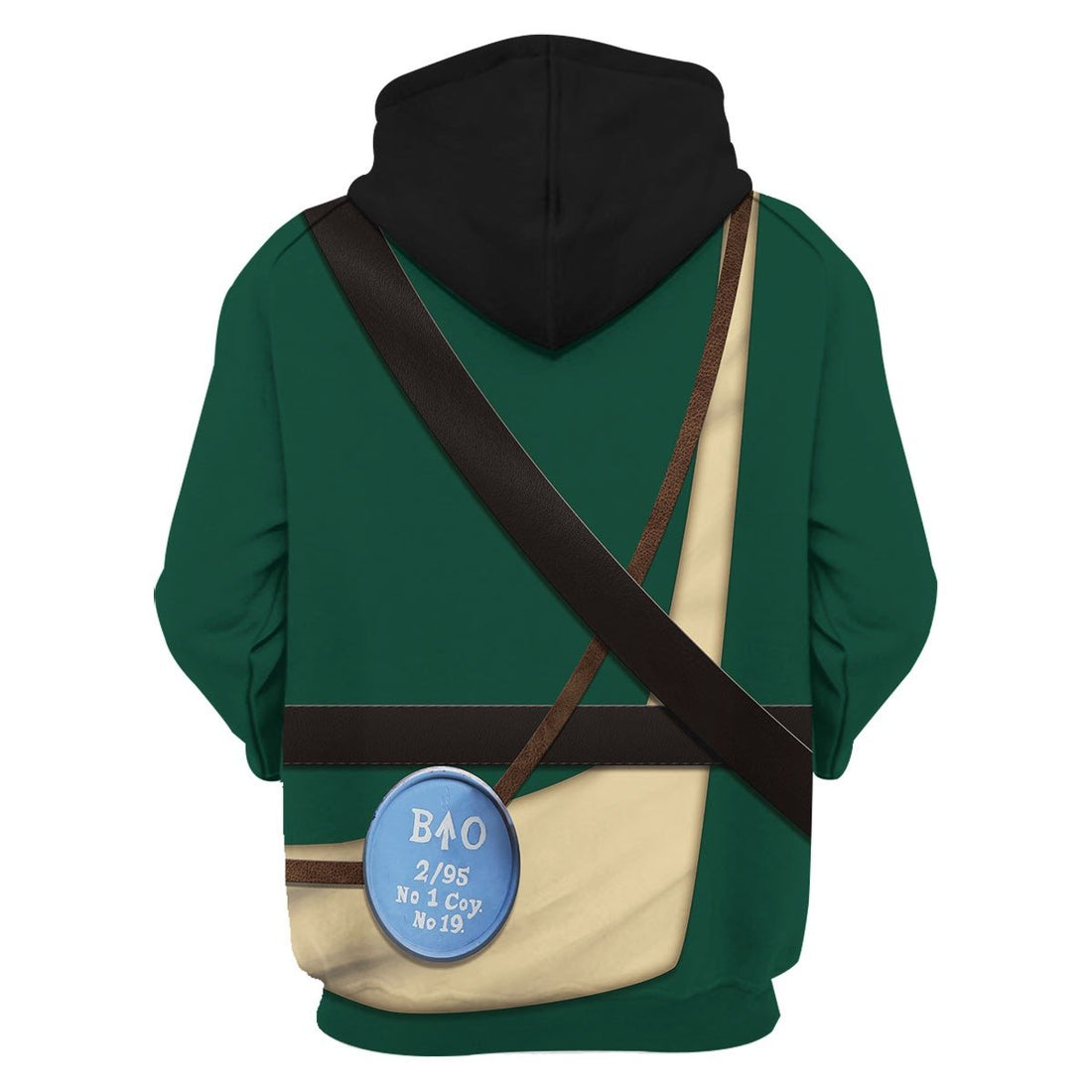 95th British Rifles Uniform Army Green Napoleonic War Hoodie