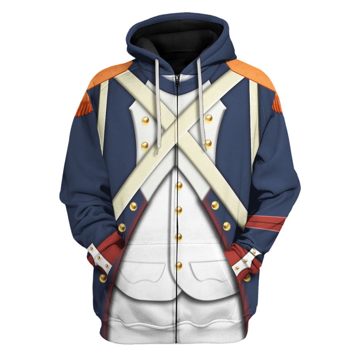 French Imperial Guard Grenadier Fleece Zip Hoodie / S Qm1424