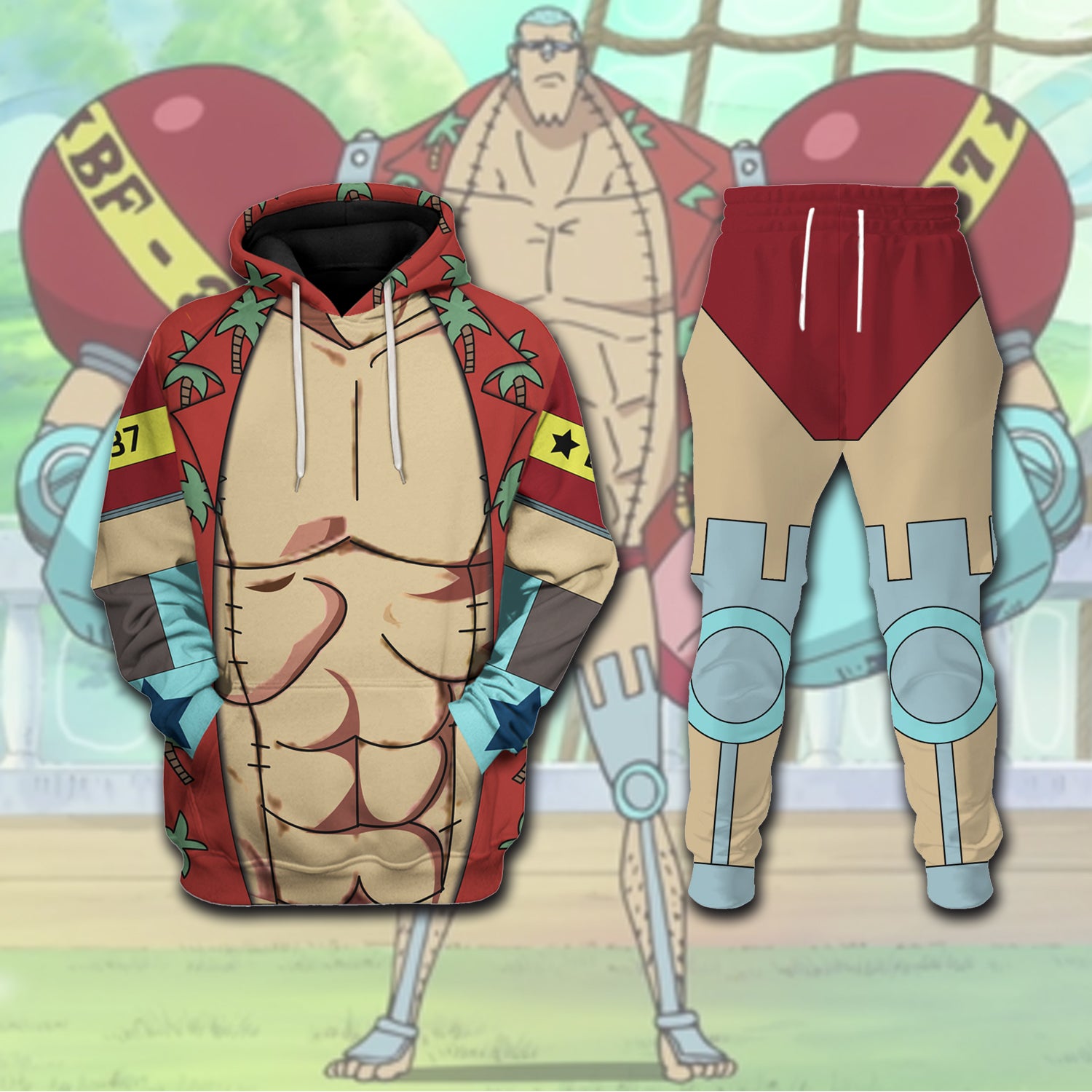 CustomsPig Franky Costumes Hoodie Sweatshirt T-shirt Tracksuit