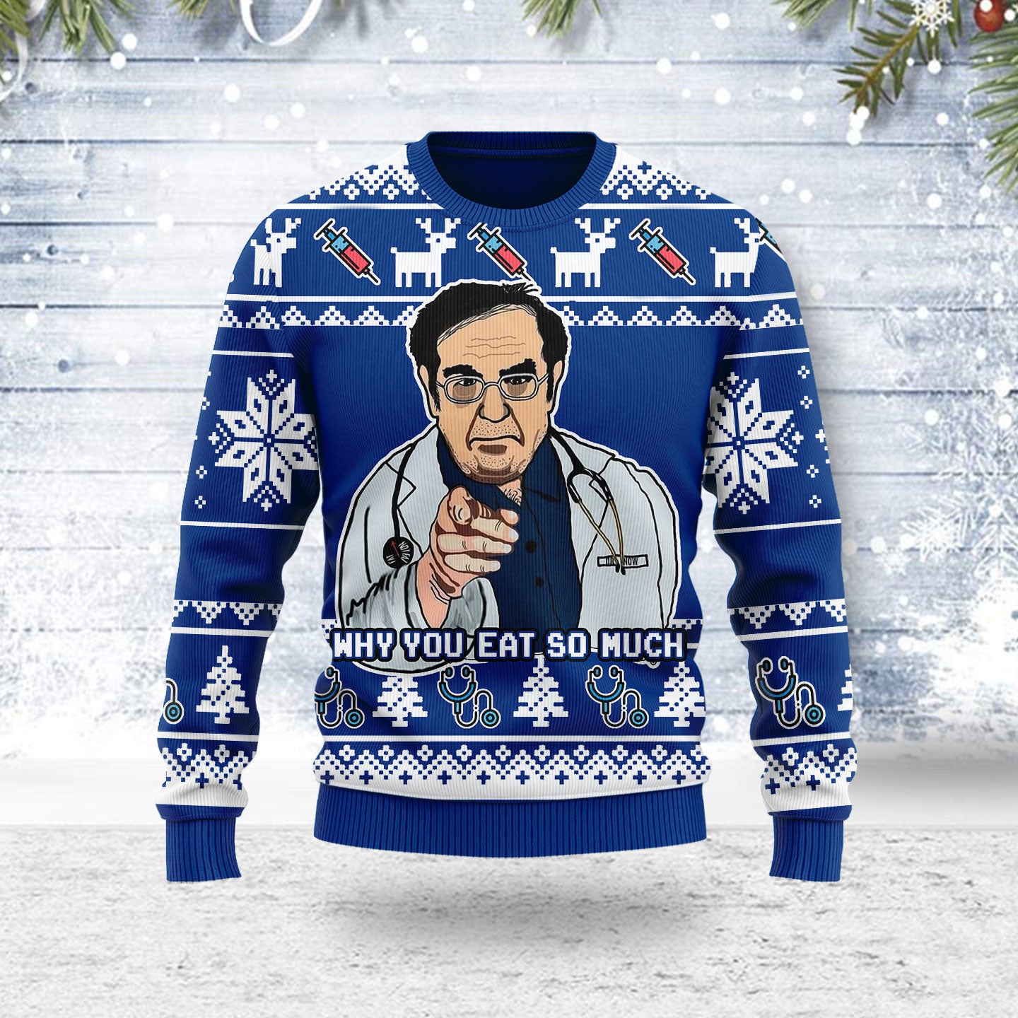 Customspig Ugly Christmas Sweater Dr Nowzaradan 3D Apparel