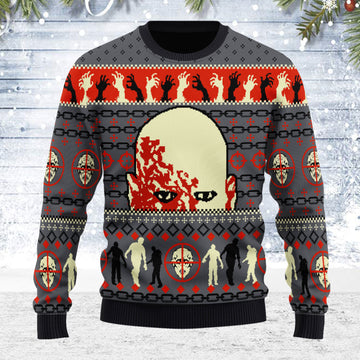 Customspig Ugly Christmas Sweater Dawn The Dead 3D Apparel