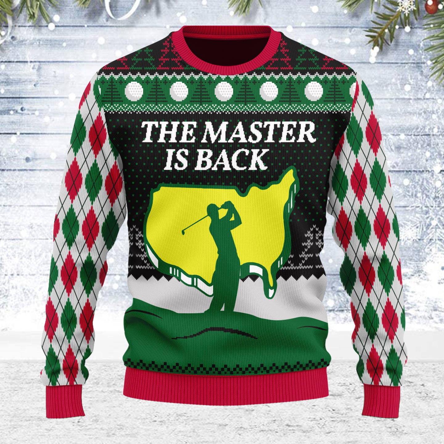 Customspig Ugly Christmas Sweater The Master Is Back 3D Apparel