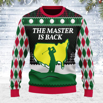 Customspig Ugly Christmas Sweater The Master Is Back 3D Apparel