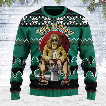 Customspig Ugly Christmas Sweater The Dude 3D Apparel