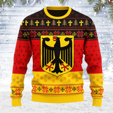 Customspig Ugly Christmas Sweater Berlin Coat Of Arms 3D Apparel