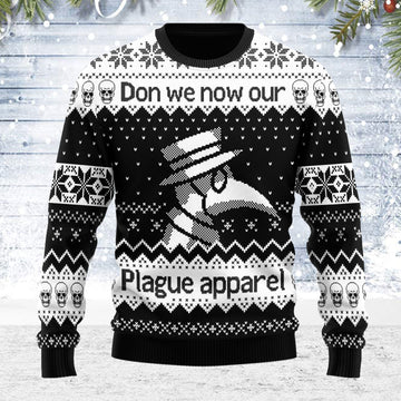 Customspig Ugly Christmas Sweater Don't We Now Our Plague 3D Apparel