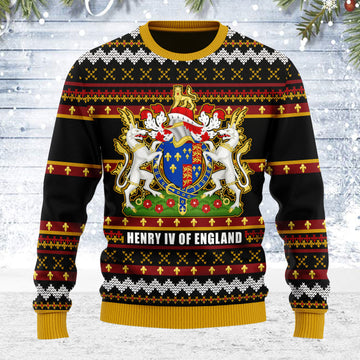 Customspig Ugly Christmas Sweater Coat Of Arms Henry VI 3D Apparel